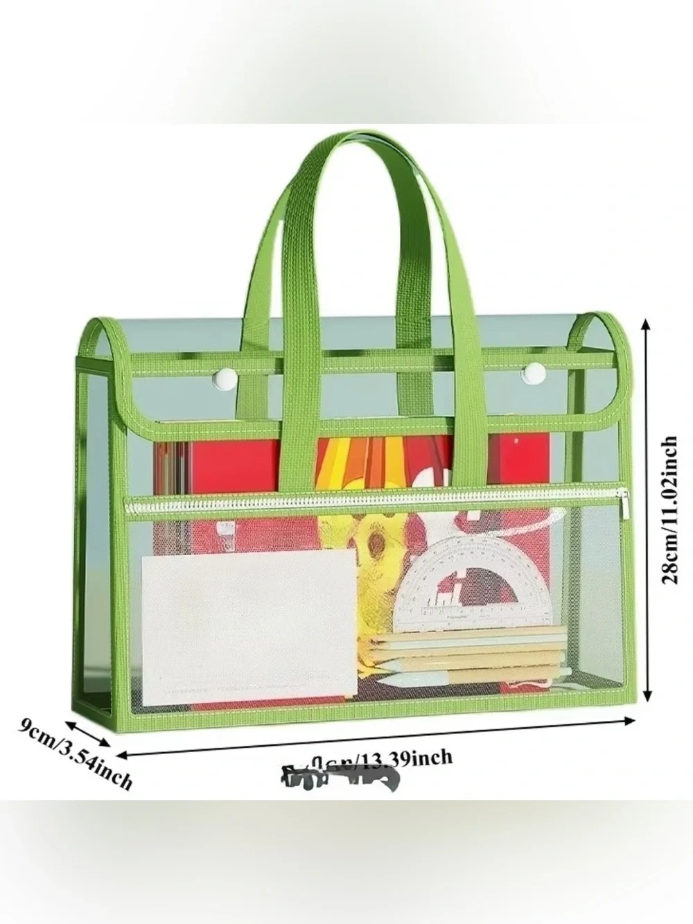 Navy Blue Clear Tote Organizer Bag - Home Storage & Organization